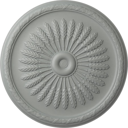 Ekena Millwork Juniper Ceiling Medallion (Fits Canopies up to 7"), 36"OD x 1 1/2"P, Primed White CM36JU